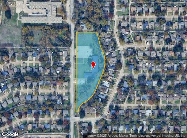 1200 W Shore Dr, Richardson, TX Parcel Map