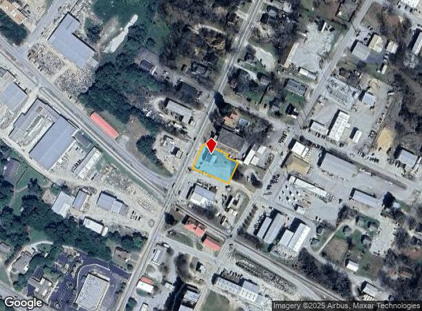 218 N Oliver St, Elberton, GA Parcel Map