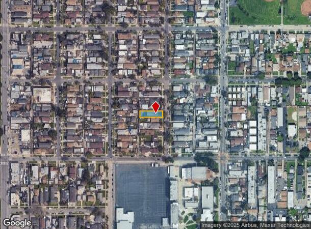 9121 Orchard Ave, Los Angeles, CA Parcel Map