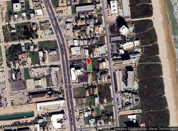  105 E Corral St, South Padre Island, TX Parcel Map
