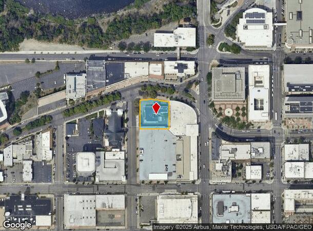 1023 W Riverside Ave, Spokane, WA Parcel Map