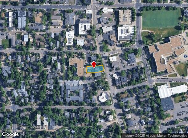 2455 Broadway St, Boulder, CO Parcel Map