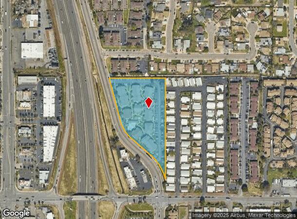  1521 Graves Ave, El Cajon, CA Parcel Map