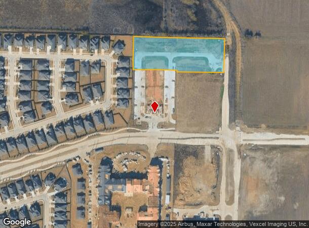  2120 Prairie Dr, Prosper, TX Parcel Map