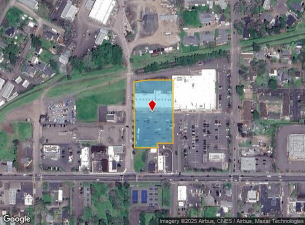  1498 E Main St, Cottage Grove, OR Parcel Map