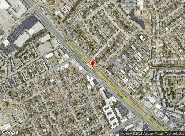  3651 S El Camino Real, San Mateo, CA Parcel Map