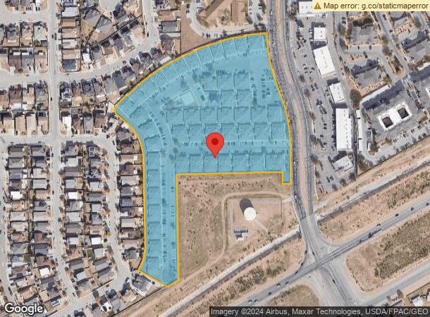  11101 Sean Haggerty Dr, El Paso, TX Parcel Map