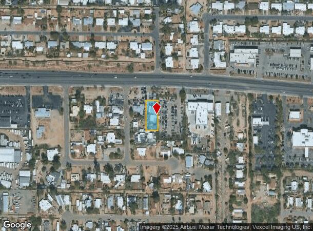  1121 W Wetmore Rd, Tucson, AZ Parcel Map