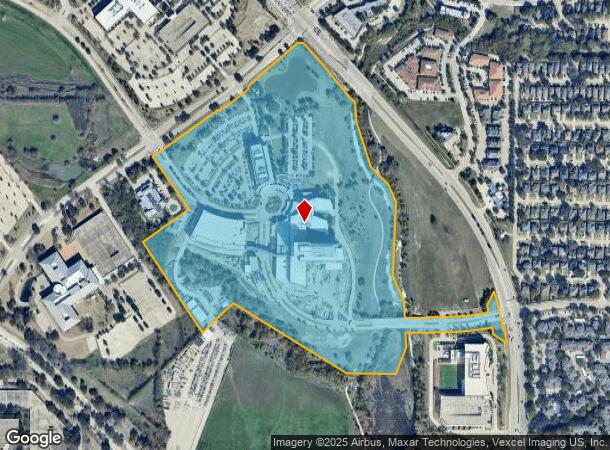 7609 Preston Rd, Plano, TX Parcel Map