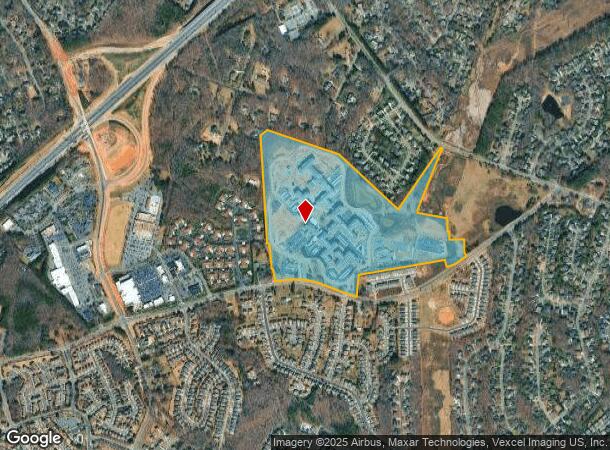  1610 Windsor Run Ln, Matthews, NC Parcel Map