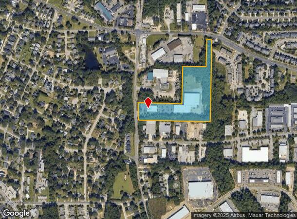 1051 Schieffelin Rd, Apex, NC Parcel Map