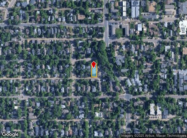 730 Concord Ave, Boulder, CO Parcel Map