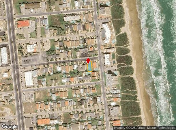  129 E Esperanza St, South Padre Island, TX Parcel Map