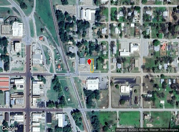 206 E D Ave, Waurika, OK Parcel Map