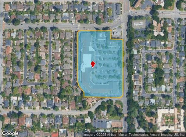  1720 Miramonte Ave, Mountain View, CA Parcel Map