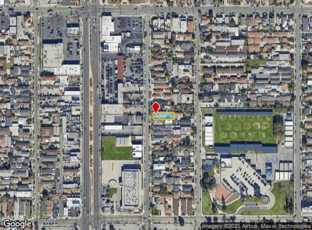 10926 Acacia Ave, Inglewood, CA Parcel Map