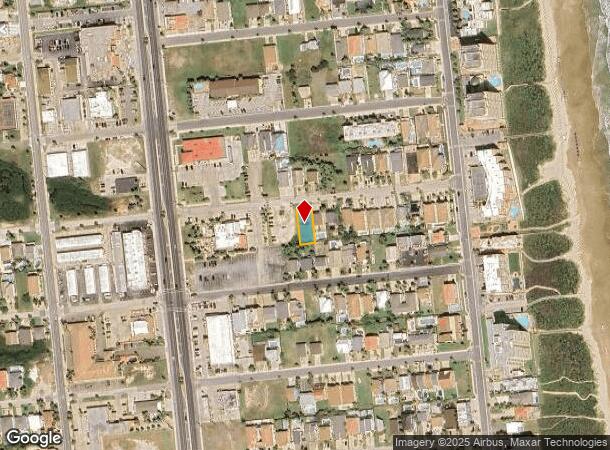  Saturn Ln, South Padre Island, TX Parcel Map