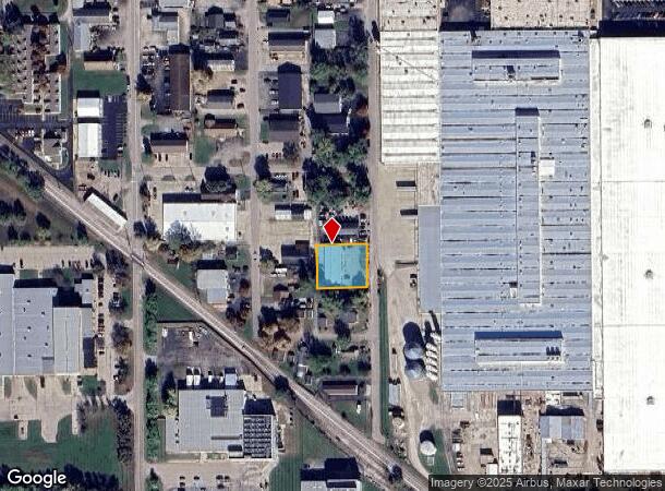 522 S Cherry St, Columbus, IN Parcel Map