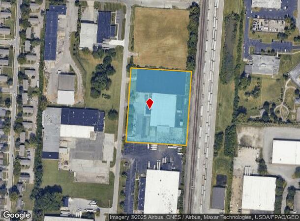  1840 Progress Ave, Columbus, OH Parcel Map