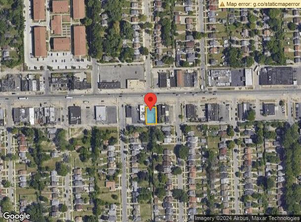  16825 W Warren Ave, Detroit, MI Parcel Map