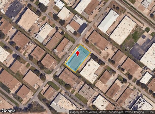 8821 Directors Row, Dallas, TX Parcel Map