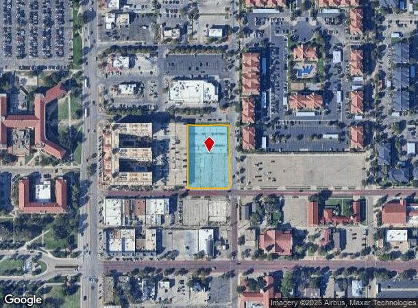  2406 Main St, Lubbock, TX Parcel Map