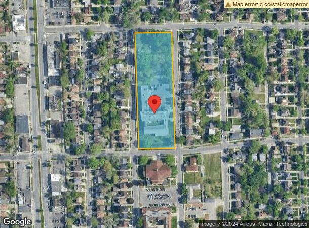  17330 Quincy St, Detroit, MI Parcel Map