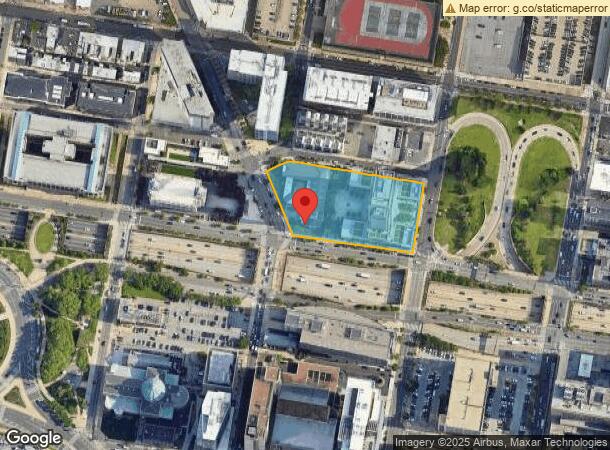  1601 Vine St, Philadelphia, PA Parcel Map