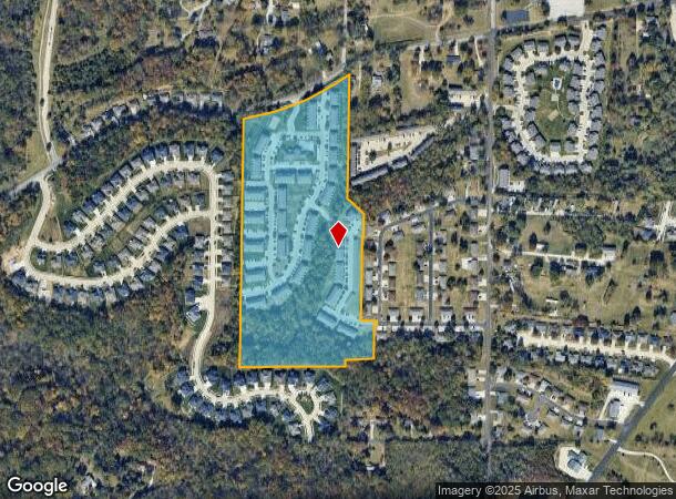 W Brookside Ln, Columbia, MO Parcel Map