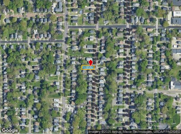  864 Chalker St, Akron, OH Parcel Map