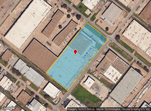  8401 Ambassador Row, Dallas, TX Parcel Map