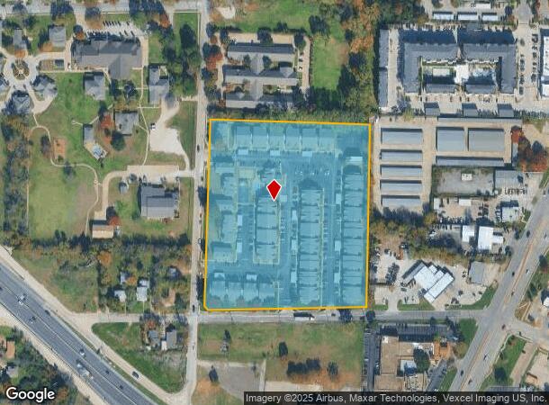 1407 Bernard St, Denton, TX Parcel Map