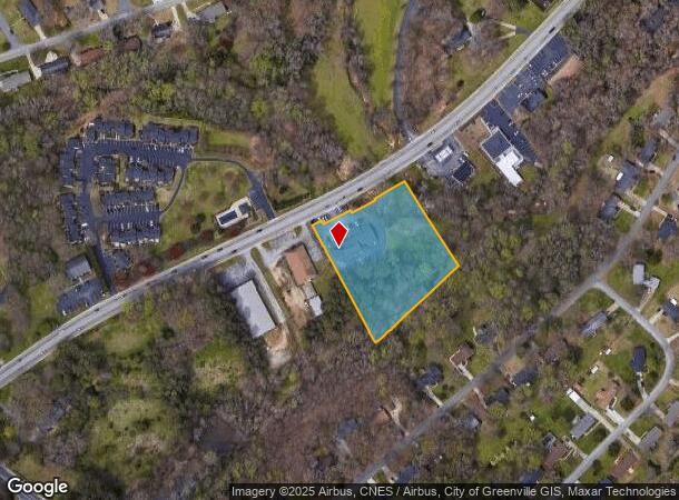 308 E Butler Rd, Mauldin, SC Parcel Map