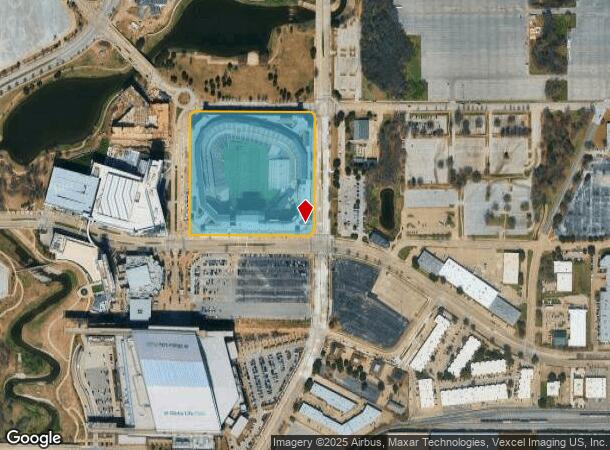1000 Ballpark Way, Arlington, TX Parcel Map