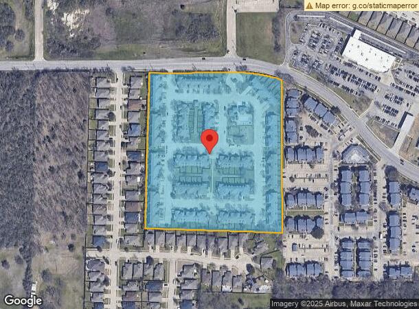  8233 Thoreau Ln, Fort Worth, TX Parcel Map