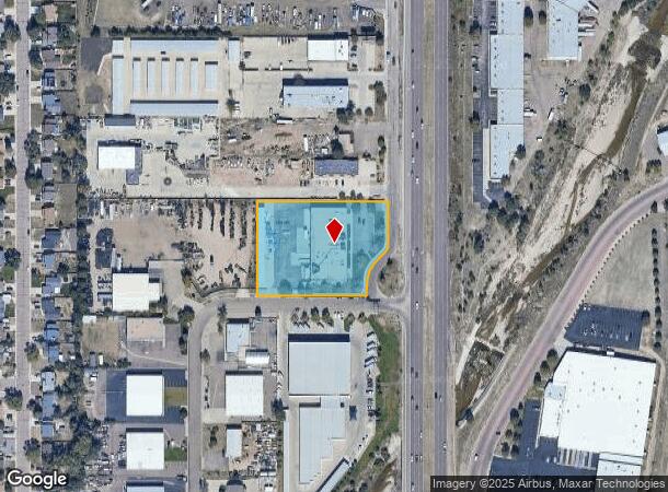  2180 Victor Pl, Colorado Springs, CO Parcel Map