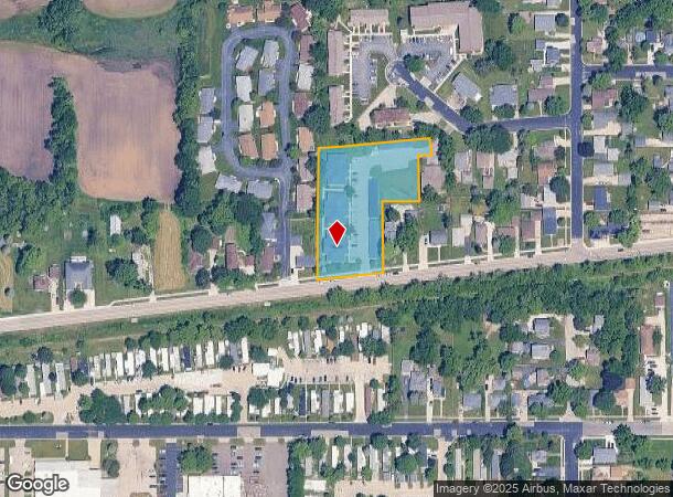 1408 10Th Ave, Union Grove, WI Parcel Map