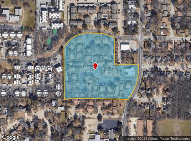  2501 N Bell Ave, Denton, TX Parcel Map