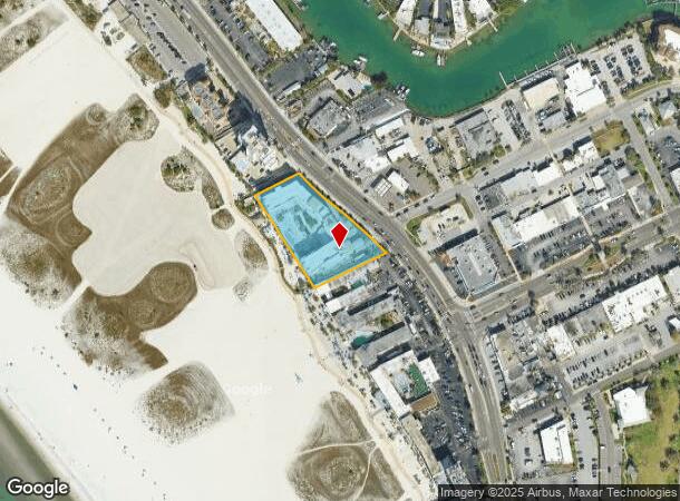  10800 Gulf Blvd, Treasure Island, FL Parcel Map