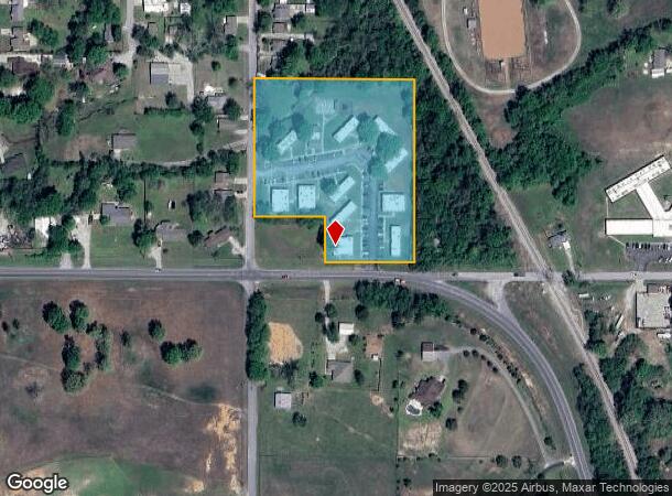  613 S Guthrie Ave, Coweta, OK Parcel Map