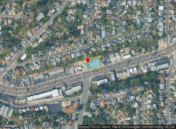 7190 University Ave, La Mesa, CA Parcel Map