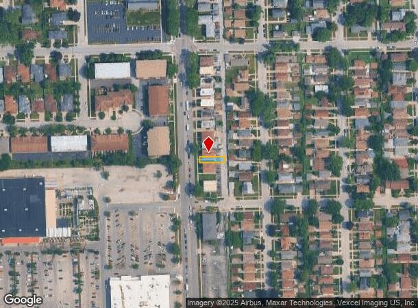  9347 S Pulaski Rd, Evergreen Park, IL Parcel Map