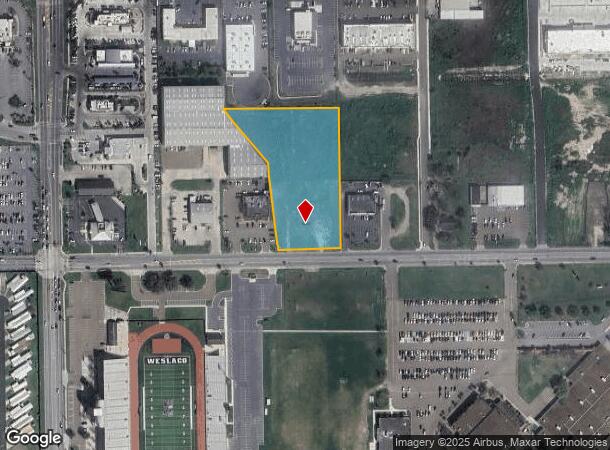  1406 W Pike Blvd, Weslaco, TX Parcel Map