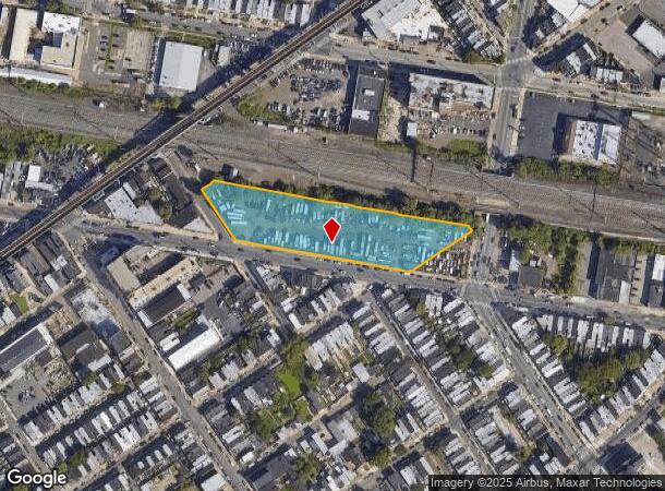  1825 E Pacific St, Philadelphia, PA Parcel Map