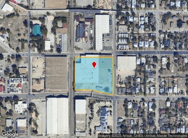  611 N Cherry St, San Antonio, TX Parcel Map