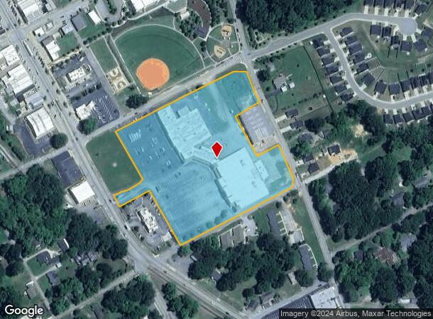  345 S Main St, Woodruff, SC Parcel Map