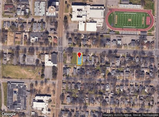  1245 Peabody Ave, Memphis, TN Parcel Map