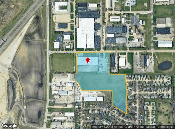  1617 Interstate Dr, Champaign, IL Parcel Map