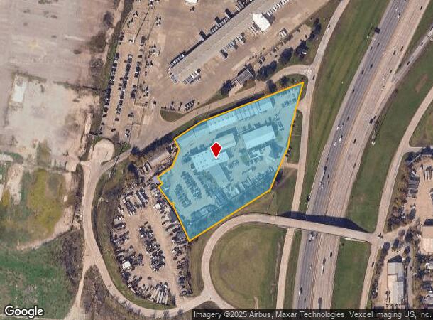  1357 N Walton Walker Blvd, Dallas, TX Parcel Map