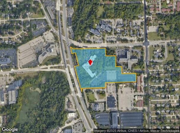  25900 Telegraph Rd, Southfield, MI Parcel Map